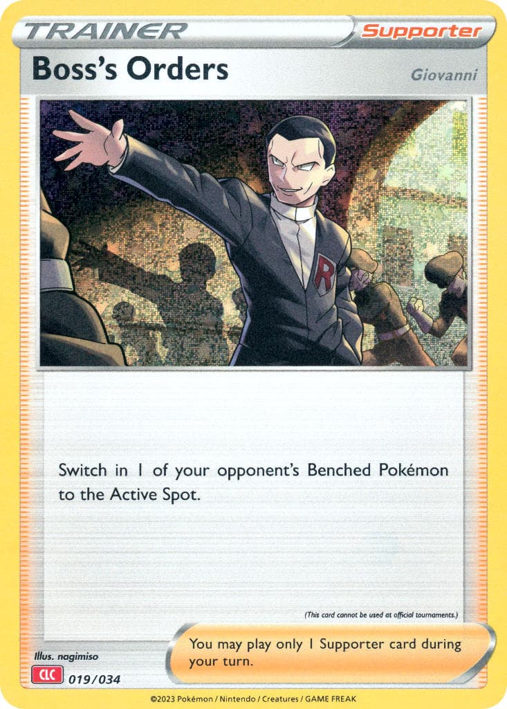 Boss's Orders (Giovanni) card