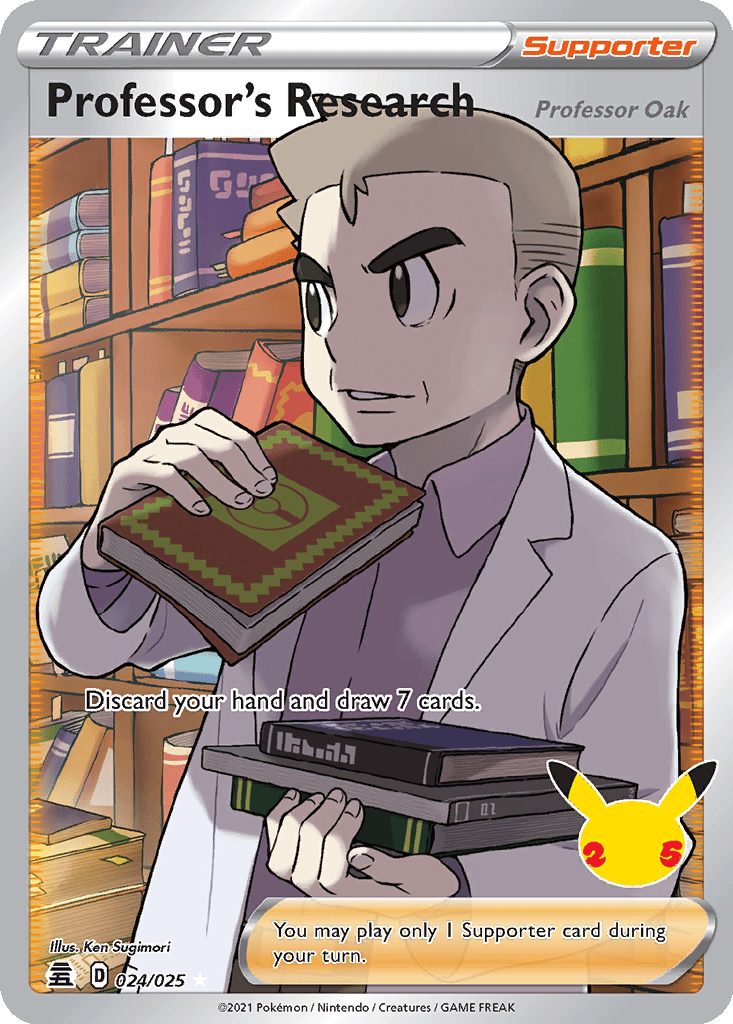 Professor's Research (Professor Oak) card
