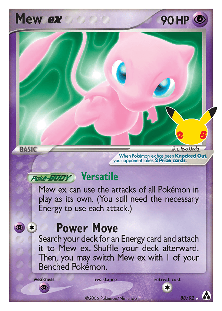 Mew ex card