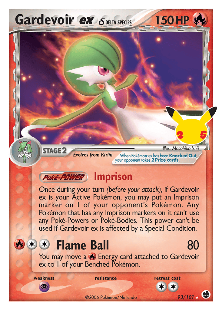 Gardevoir ex δ card