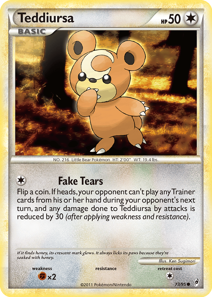 Teddiursa card