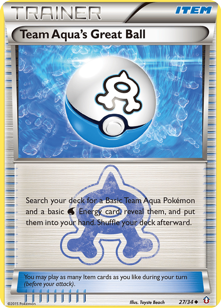 Team Aqua's Great Ball card