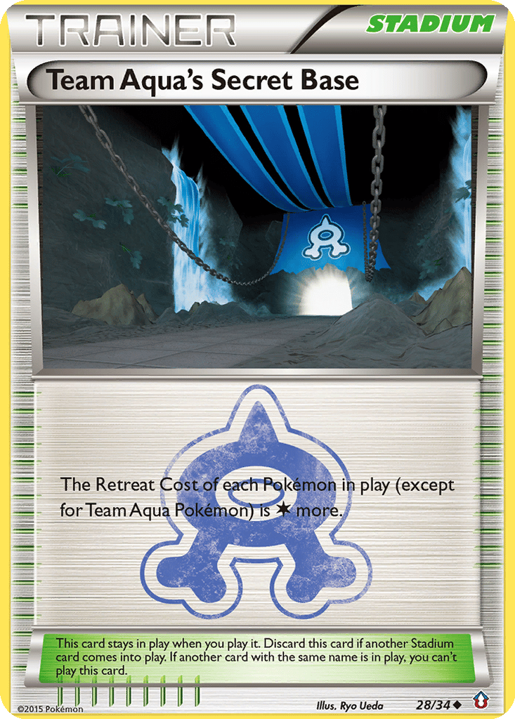 Team Aqua's Secret Base card