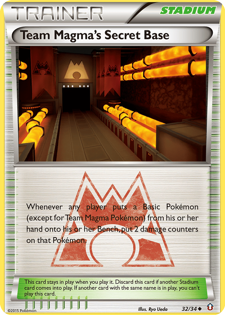 Team Magma's Secret Base card