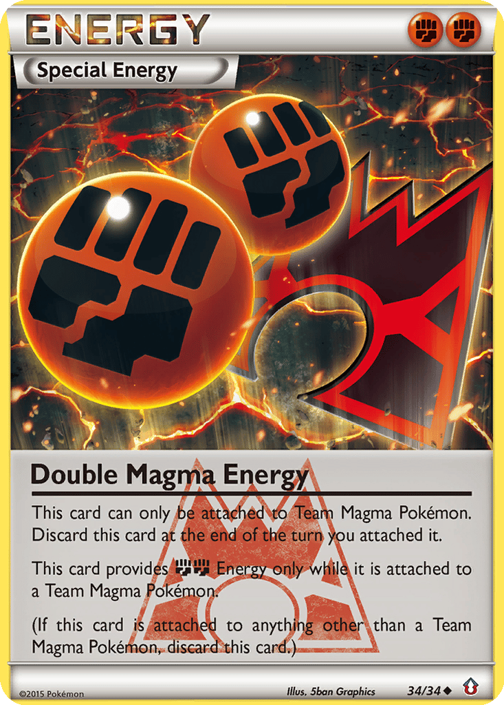 Double Magma Energy card