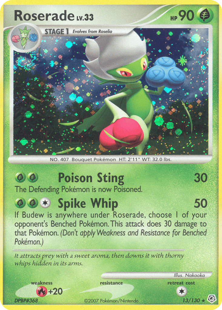 Roserade card
