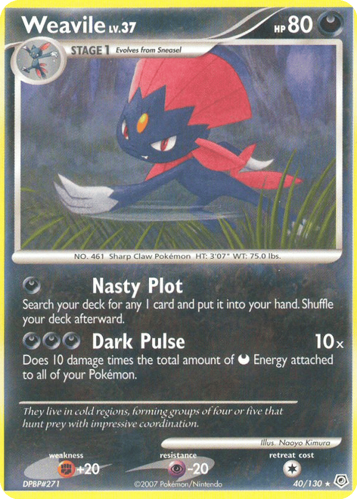 Weavile card