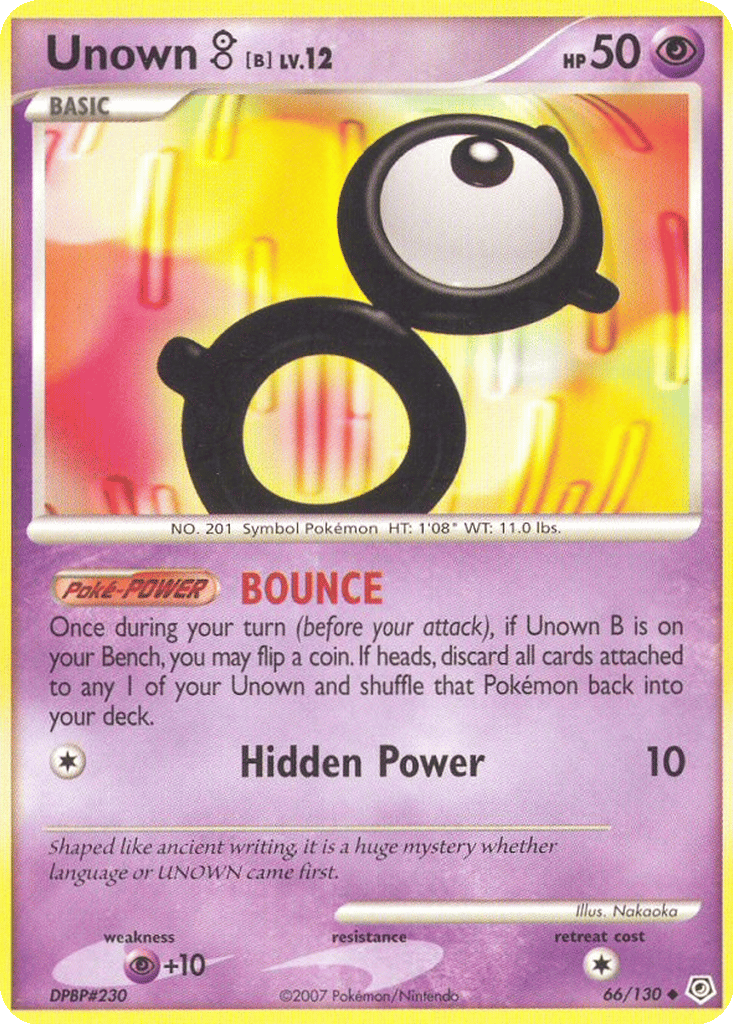 Unown [B] card