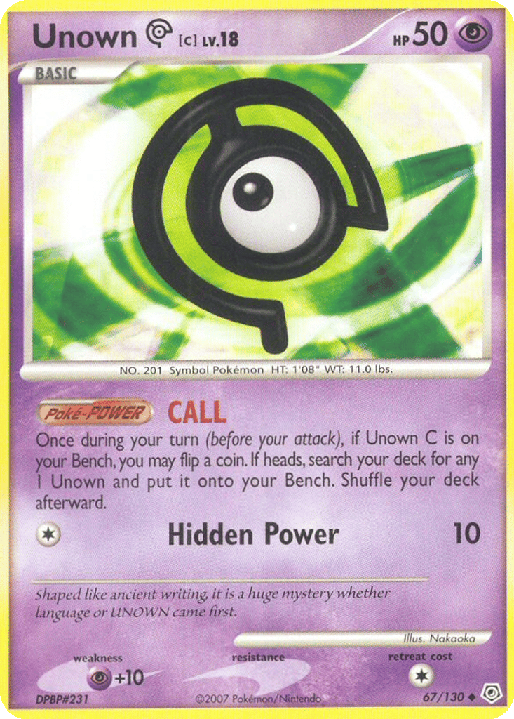 Unown [C] card