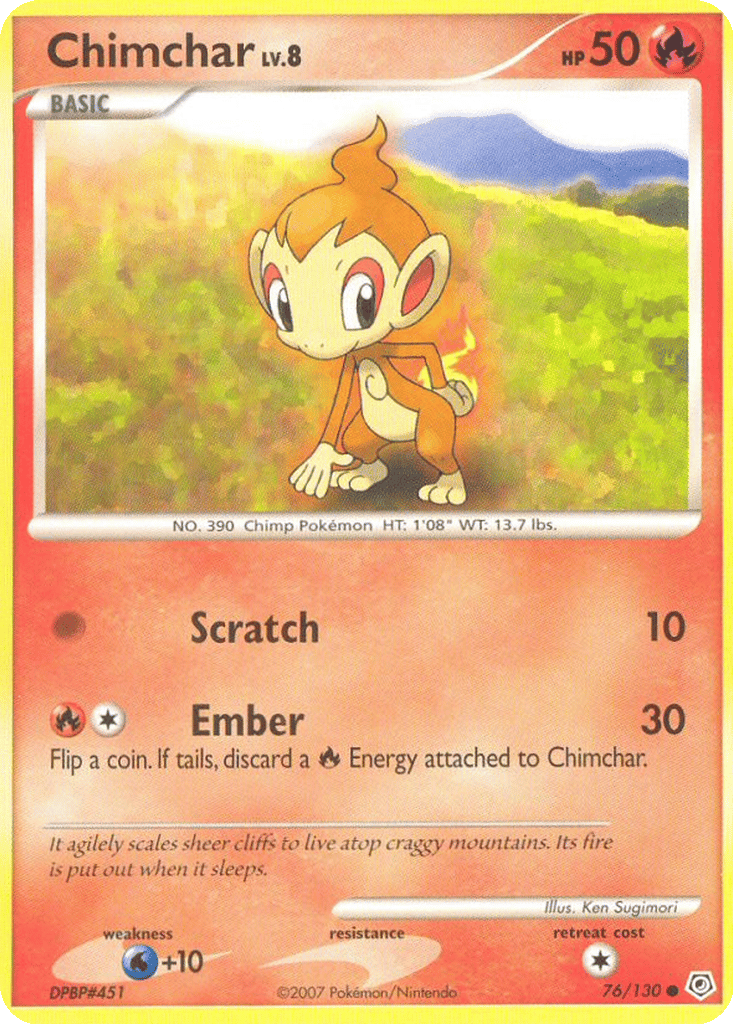 Chimchar card