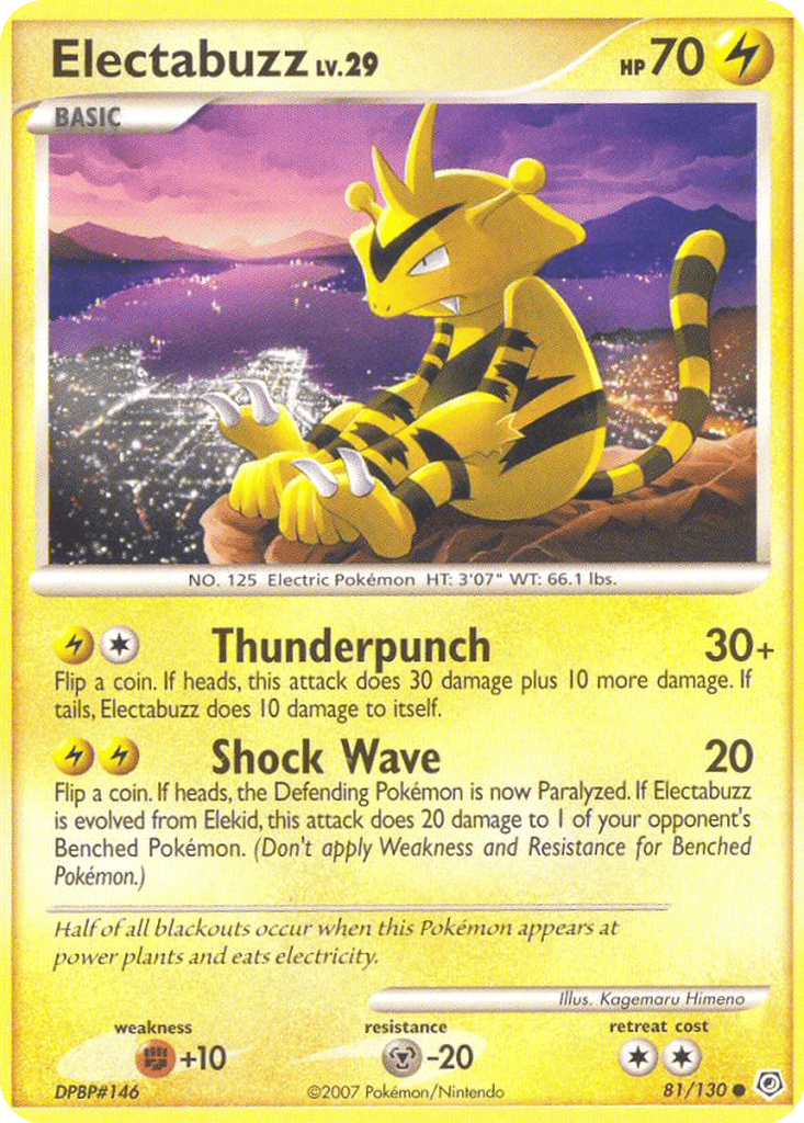 Electabuzz card