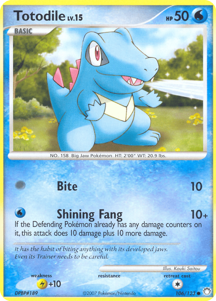 Totodile card