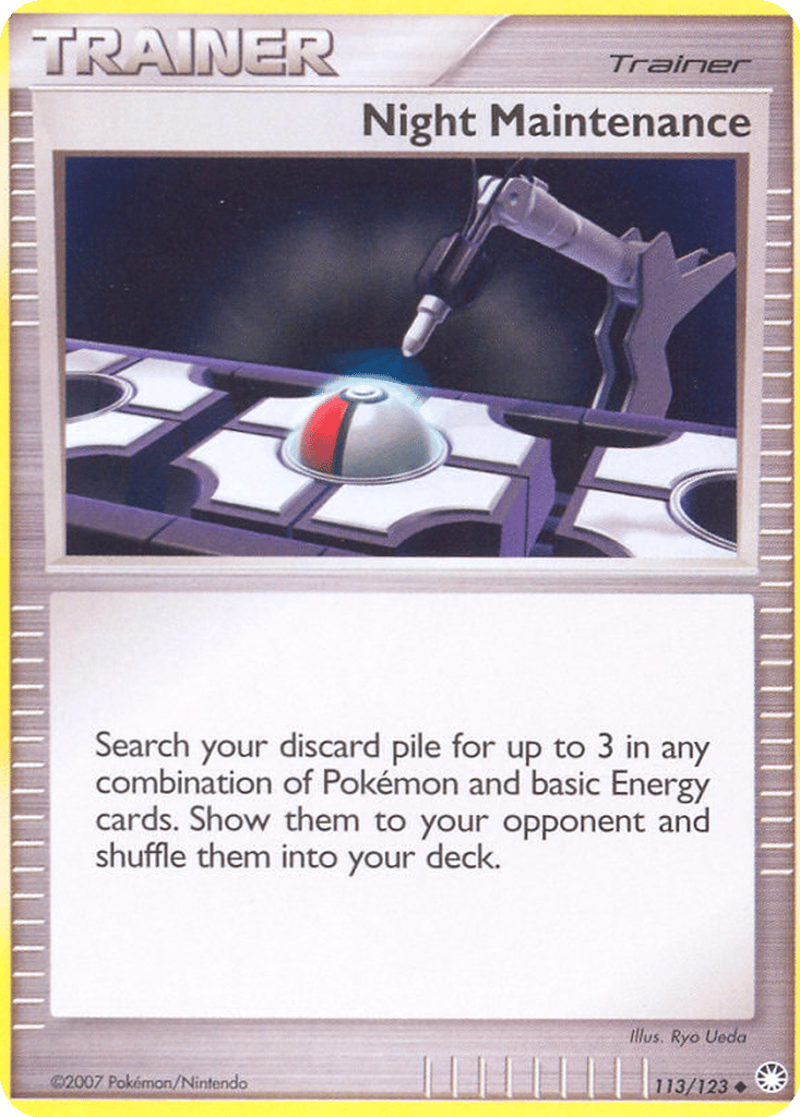 Night Maintenance card