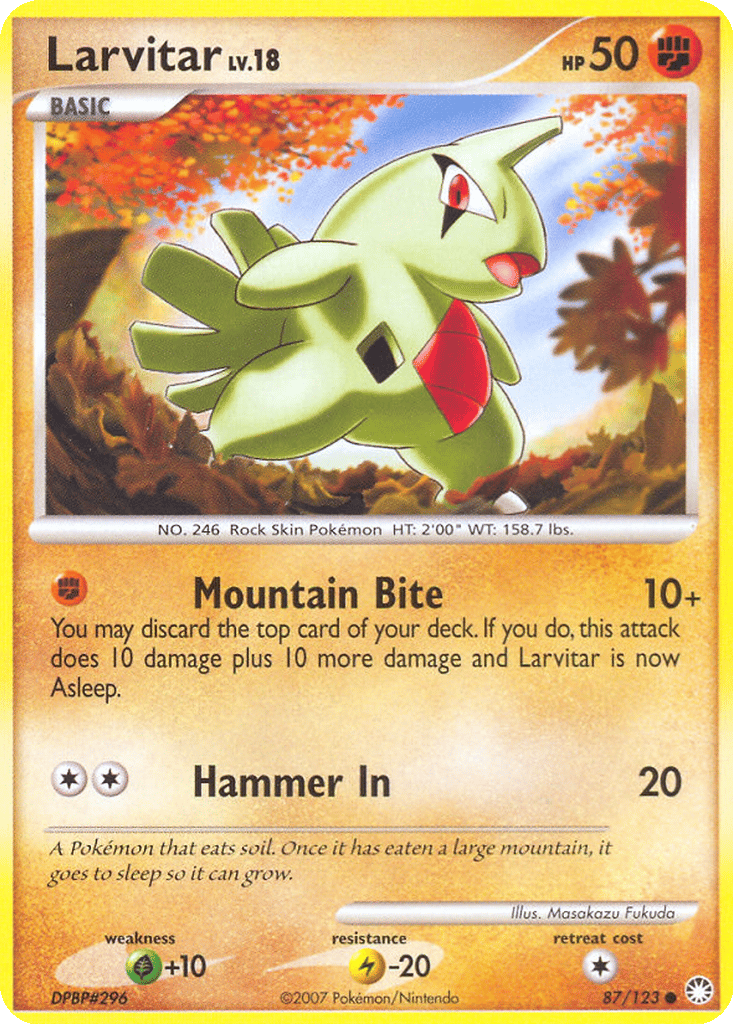 Larvitar card