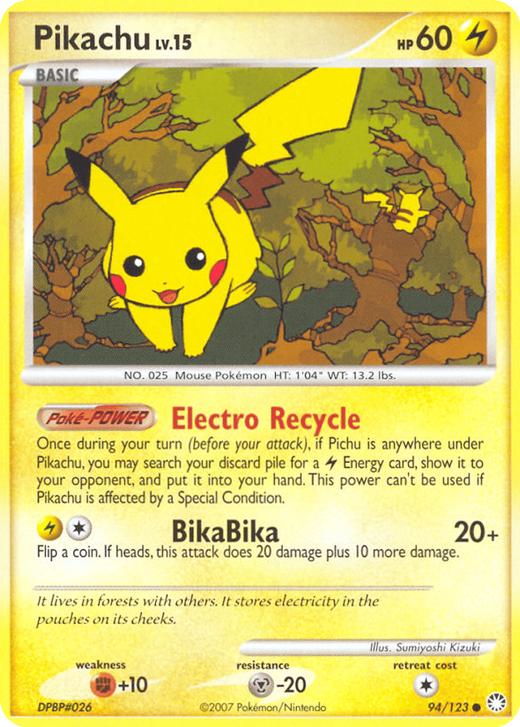 Pikachu card