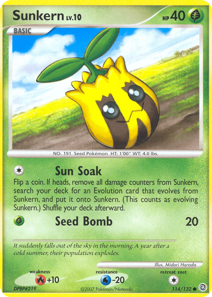 sunkern pokemon card Sunkern Cards | Dex