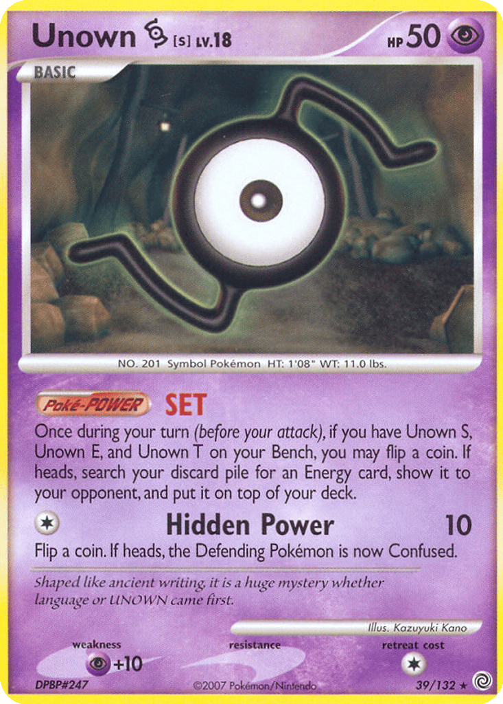 Unown [S] card