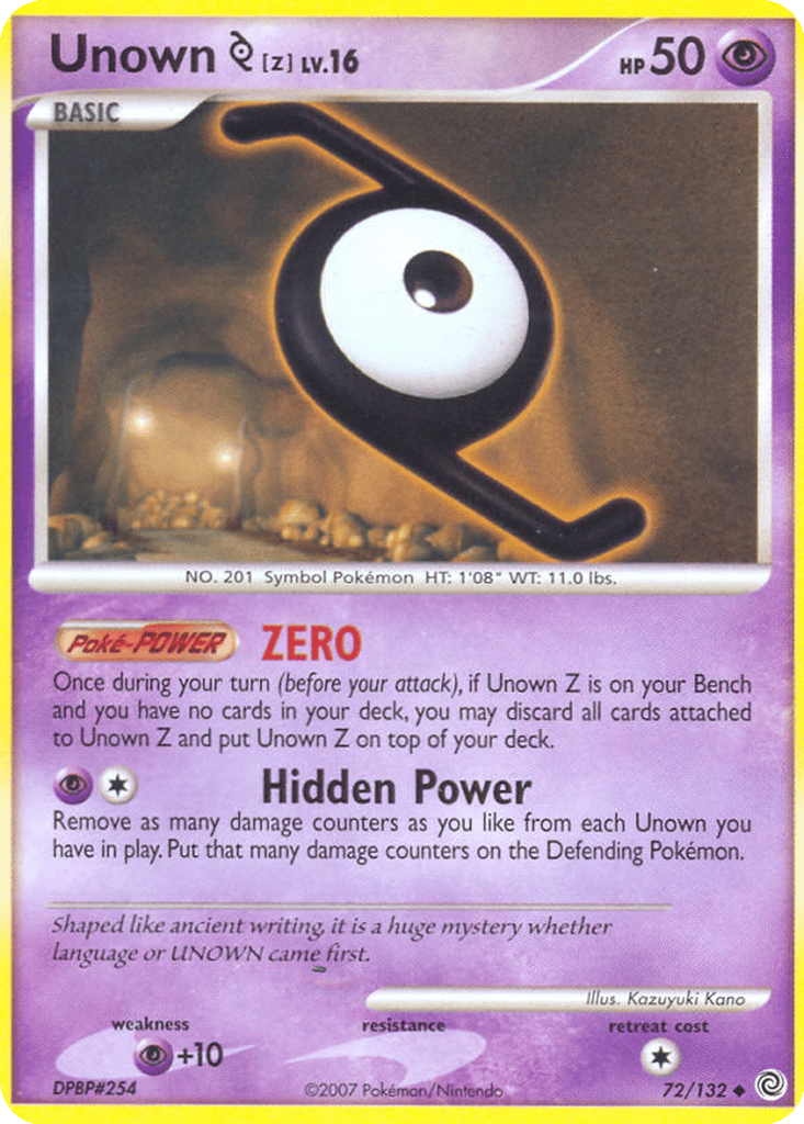 Unown [Z] card
