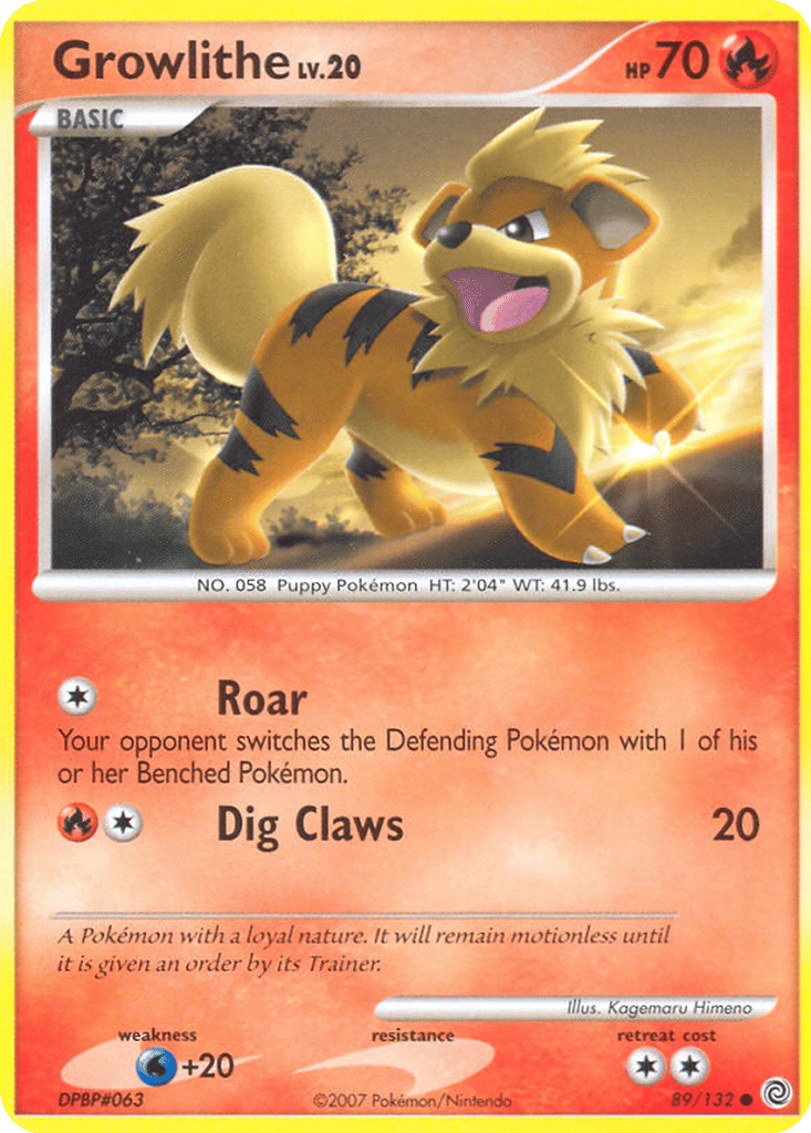 Growlithe card