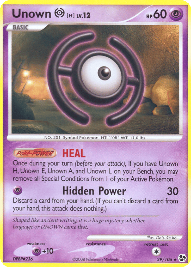 Unown [H] card