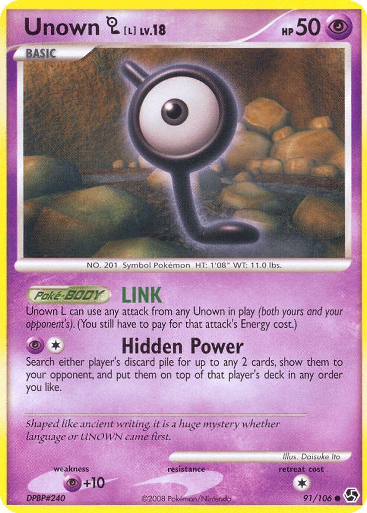 Unown [L] card