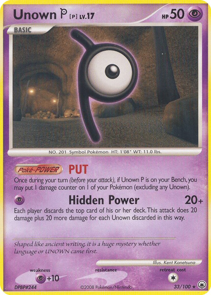 Unown [P] card