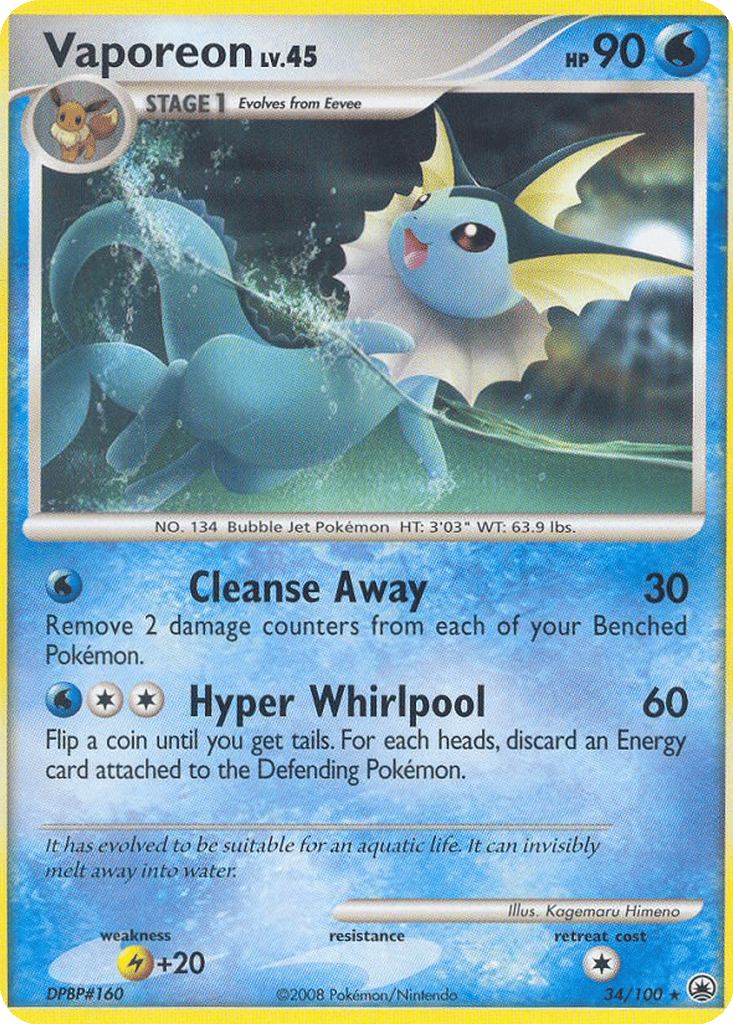 Vaporeon card