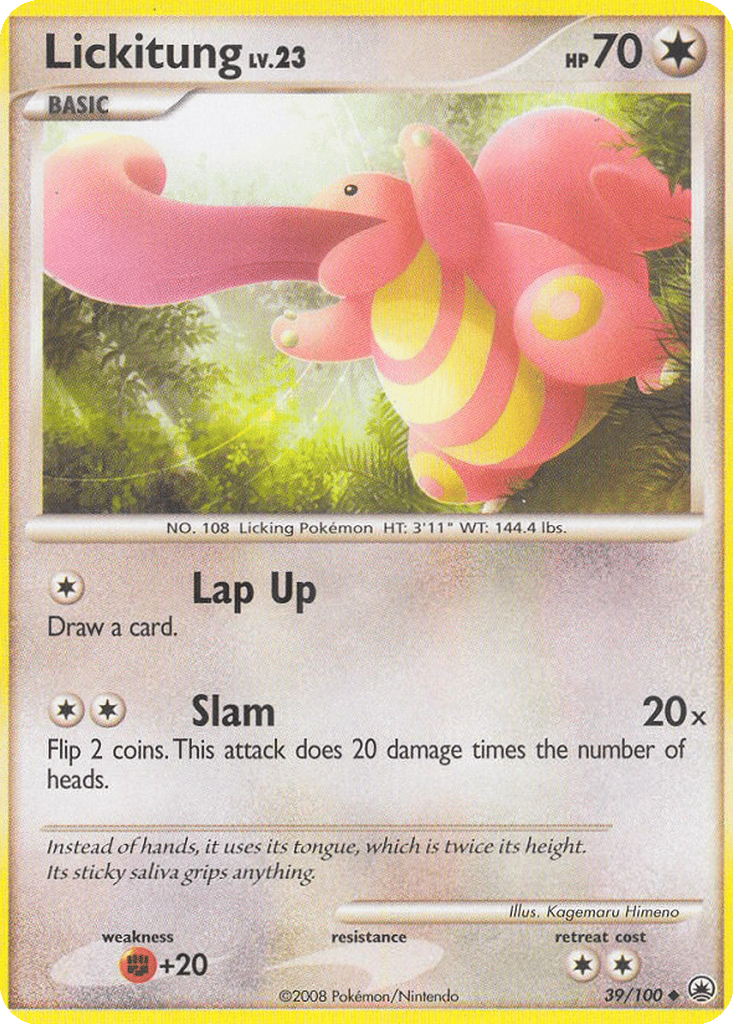 Lickitung card