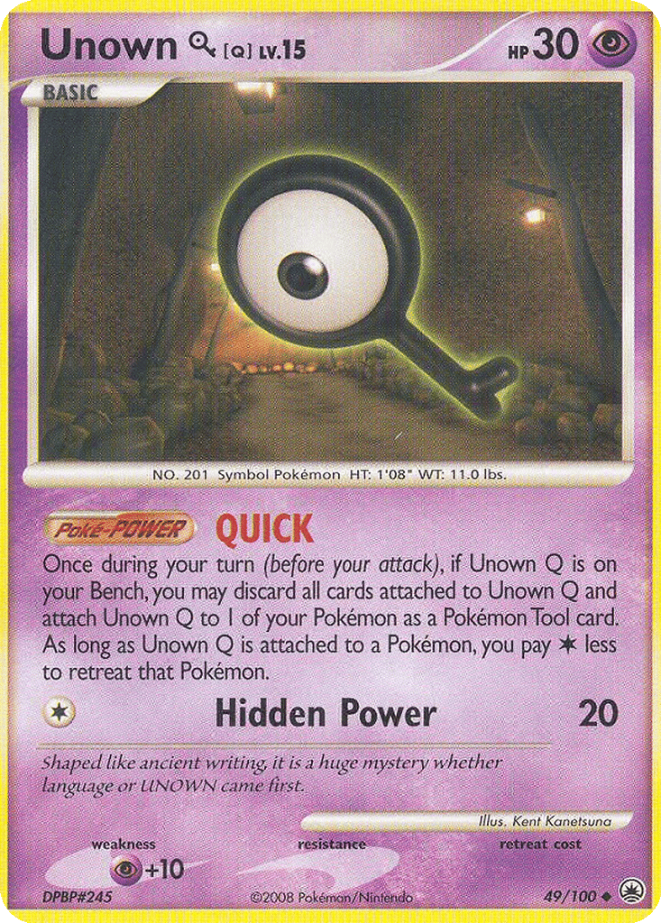 Unown [Q] card