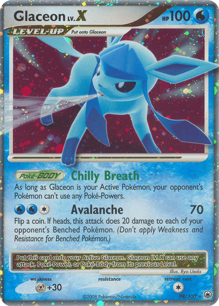 Glaceon LV.X card