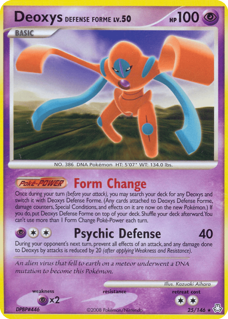Deoxys Defense Forme card