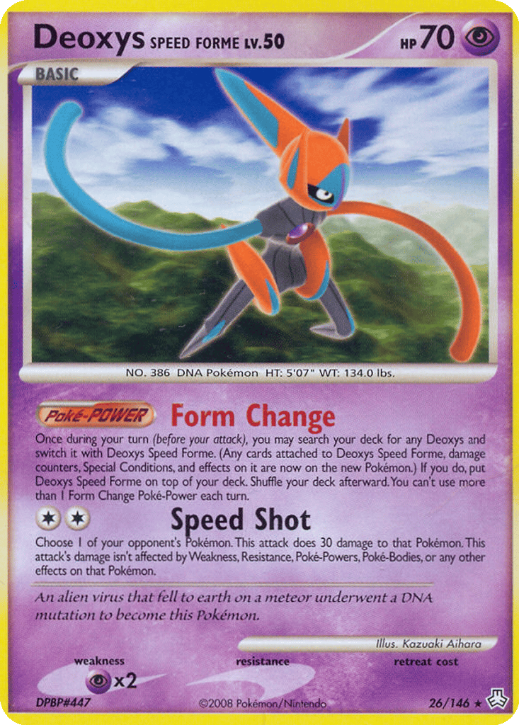 Deoxys Speed Forme card