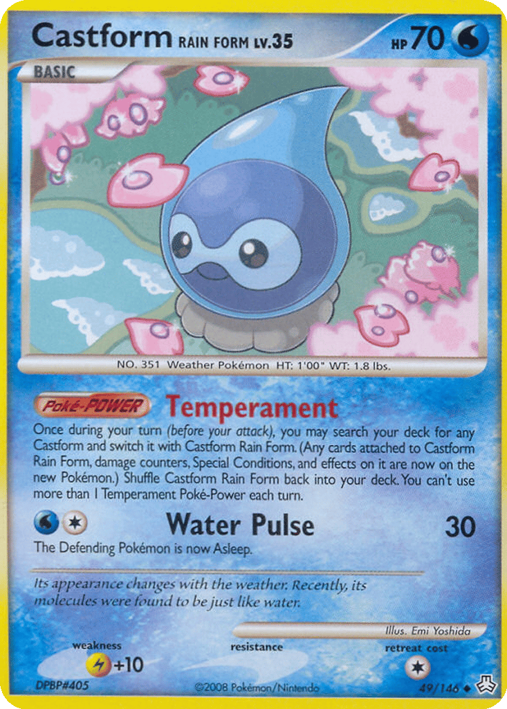 Castform Rain Form card
