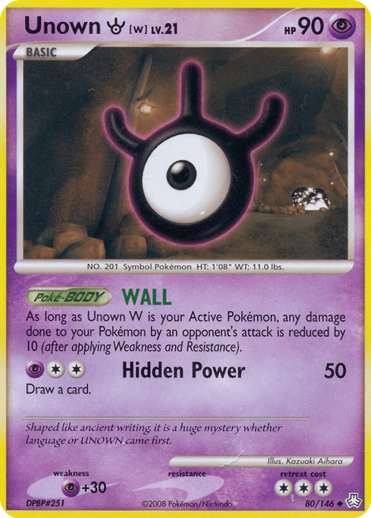 Unown [W] card