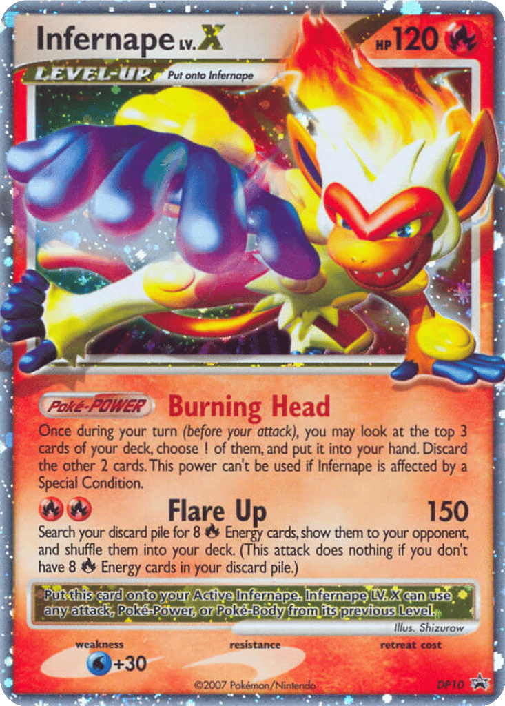 Infernape LV.X card