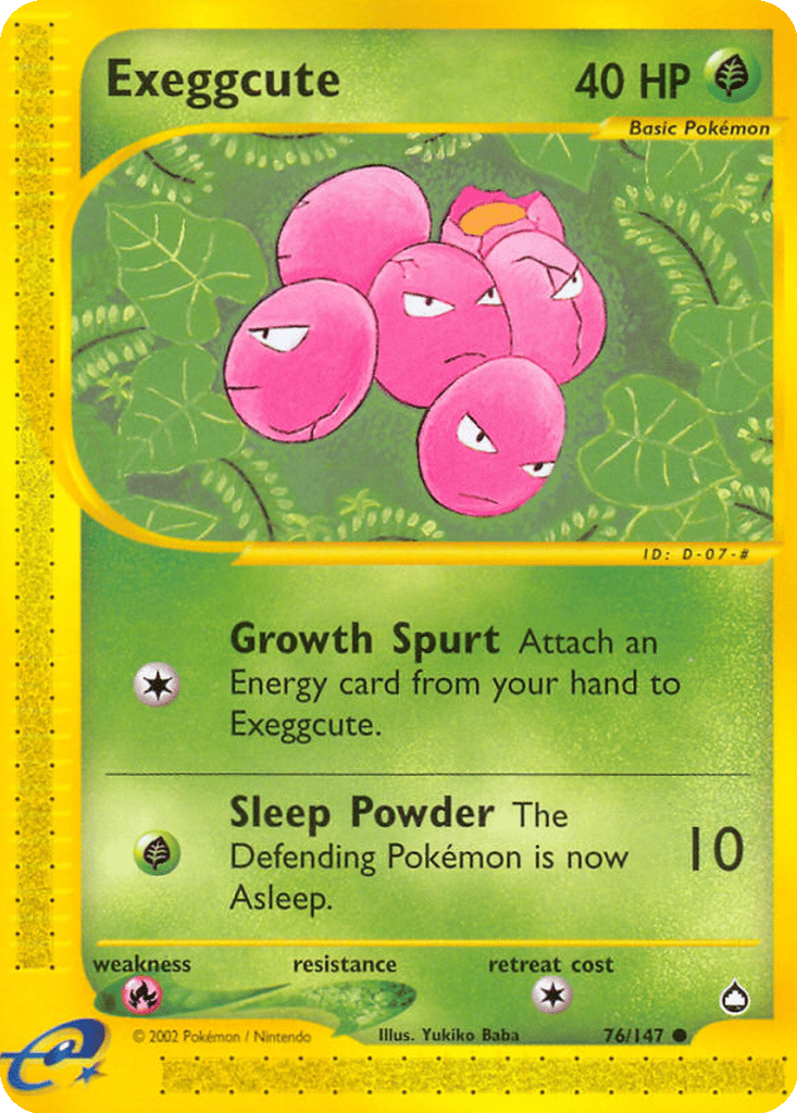 Exeggcute card