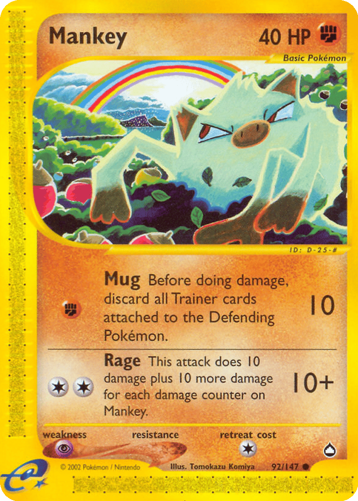Mankey card