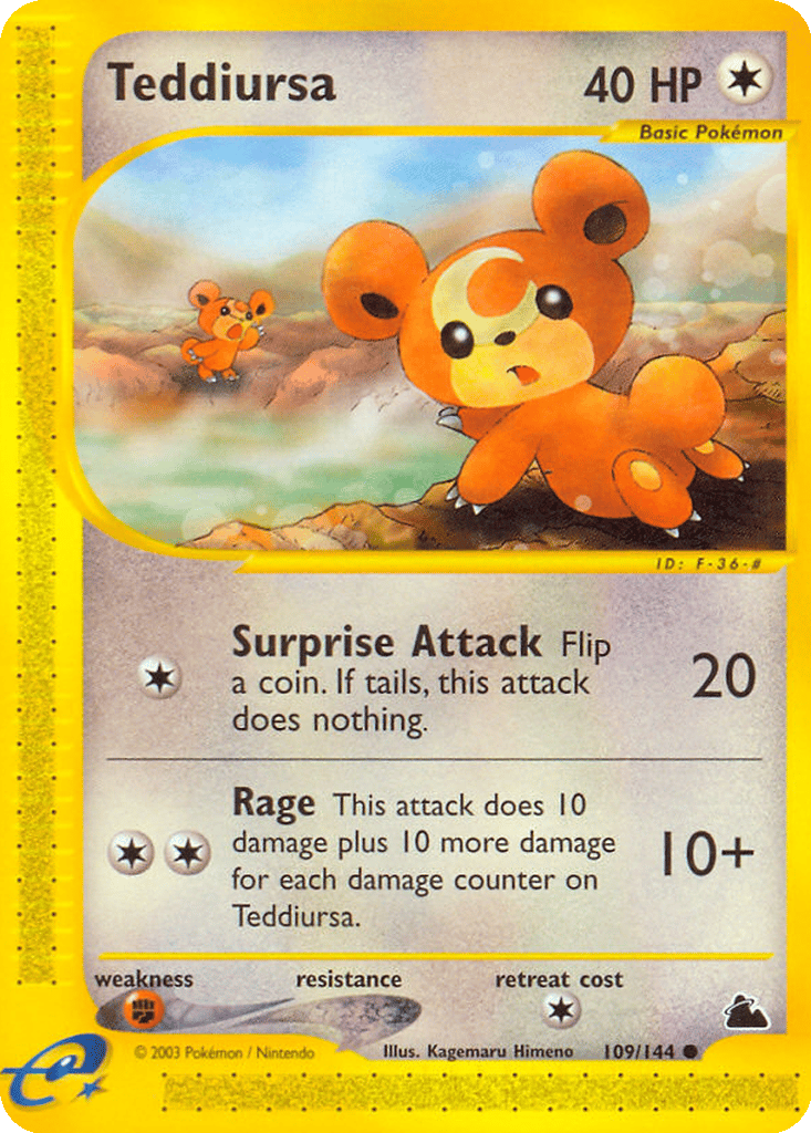 Teddiursa card