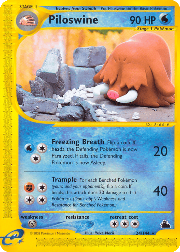 Piloswine card