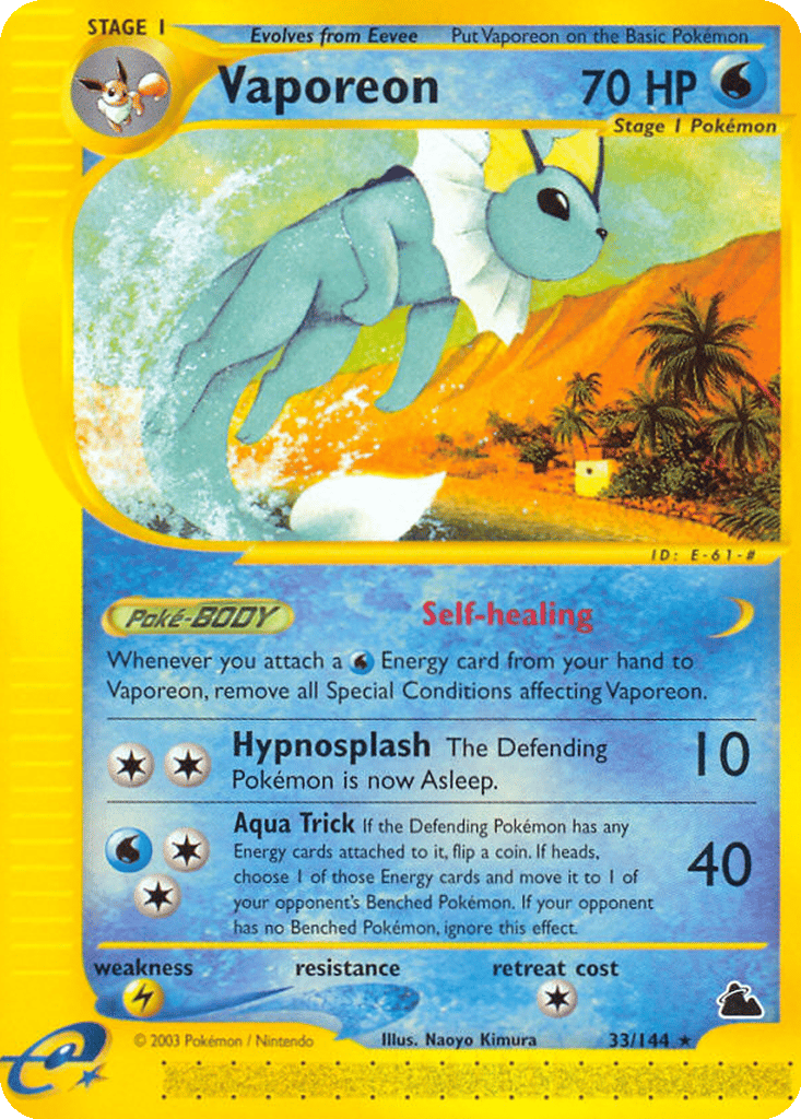 Vaporeon card