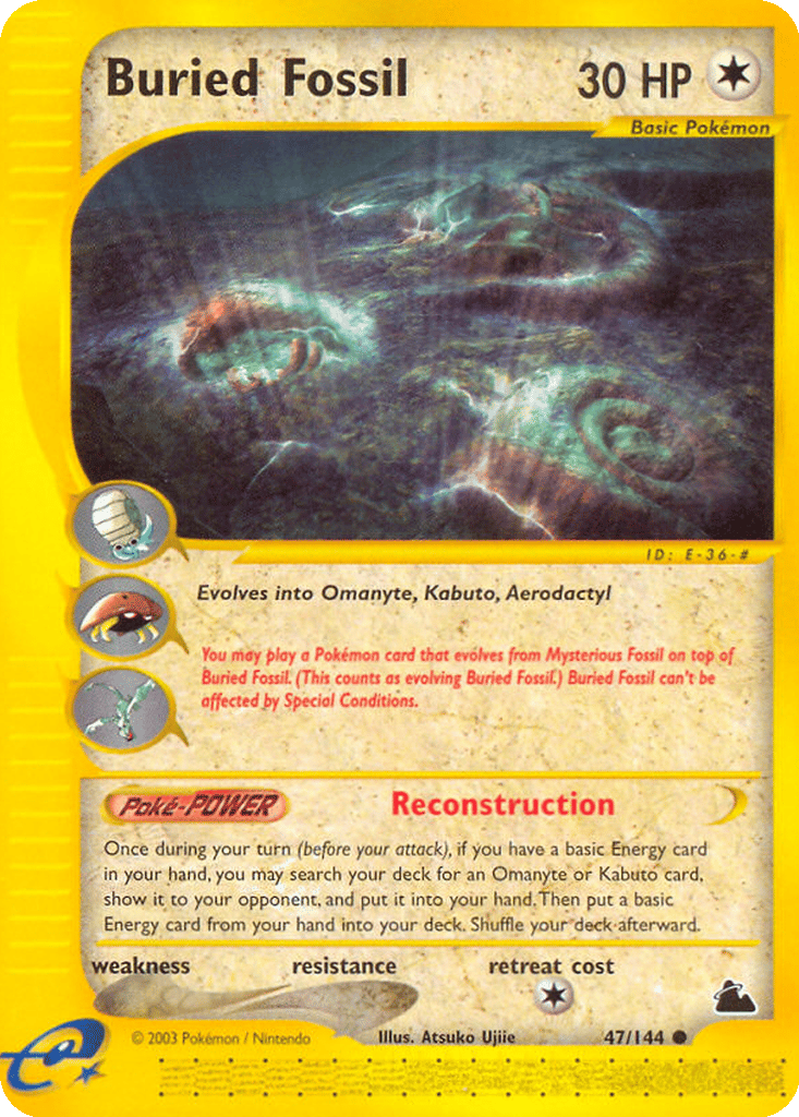 Buried Fossil card