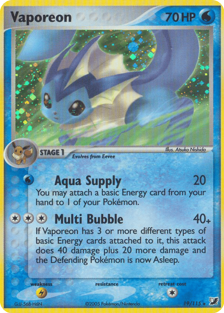 Vaporeon card