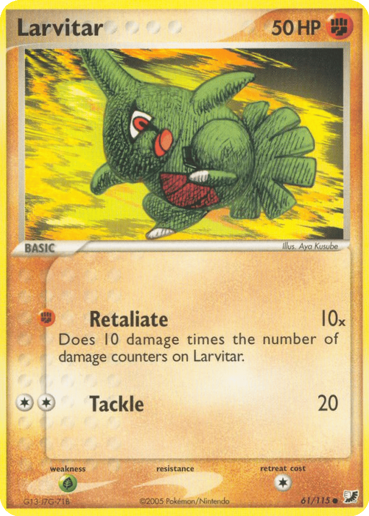 Larvitar card