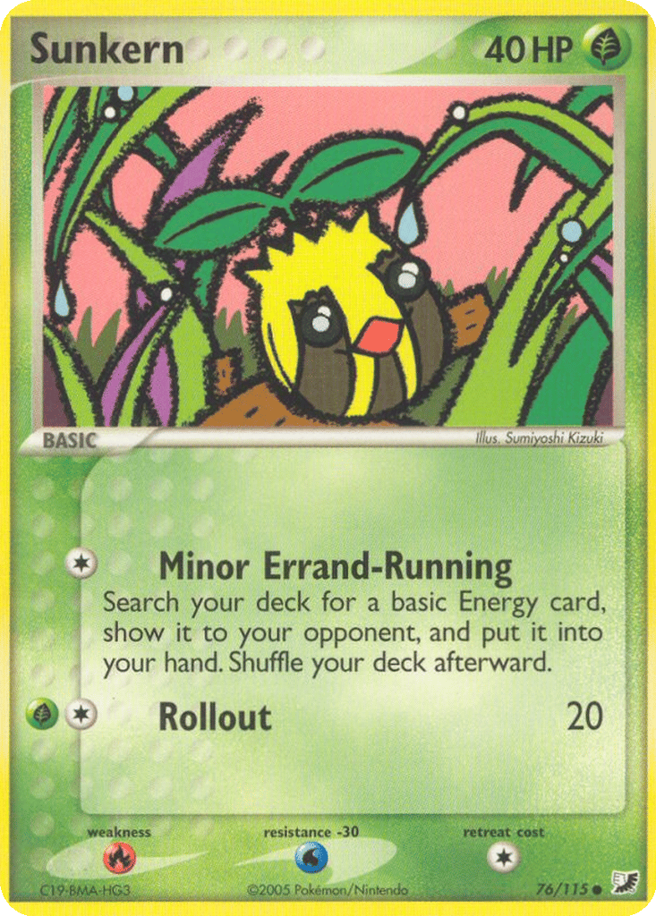 sunkern pokemon card value (Wisdom of Sea and Sky #16/241, 1-Diamond) Placeholder Image Provided Sunkern 2005 Japanese EX: Golden