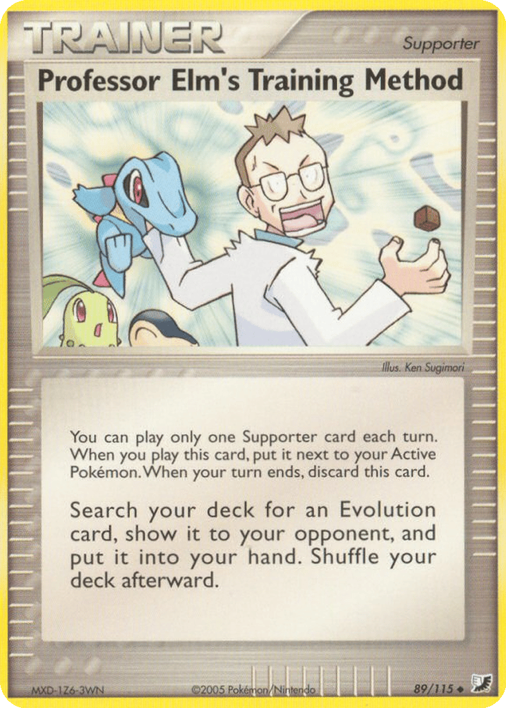 Professor Elm's Training Method card