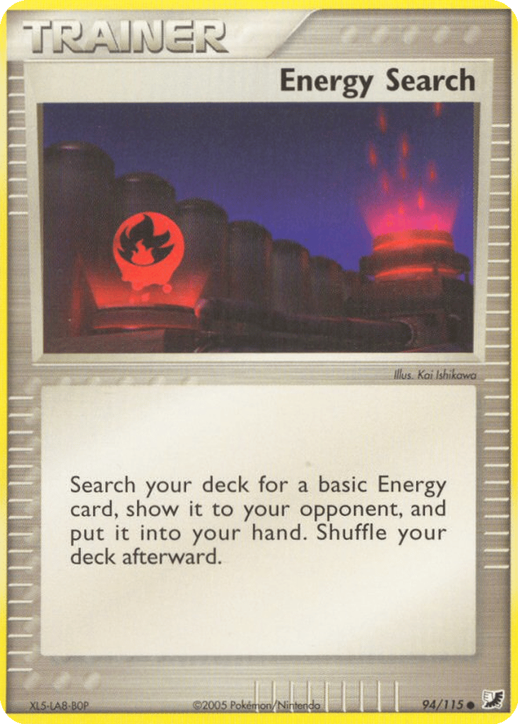 Energy Search card