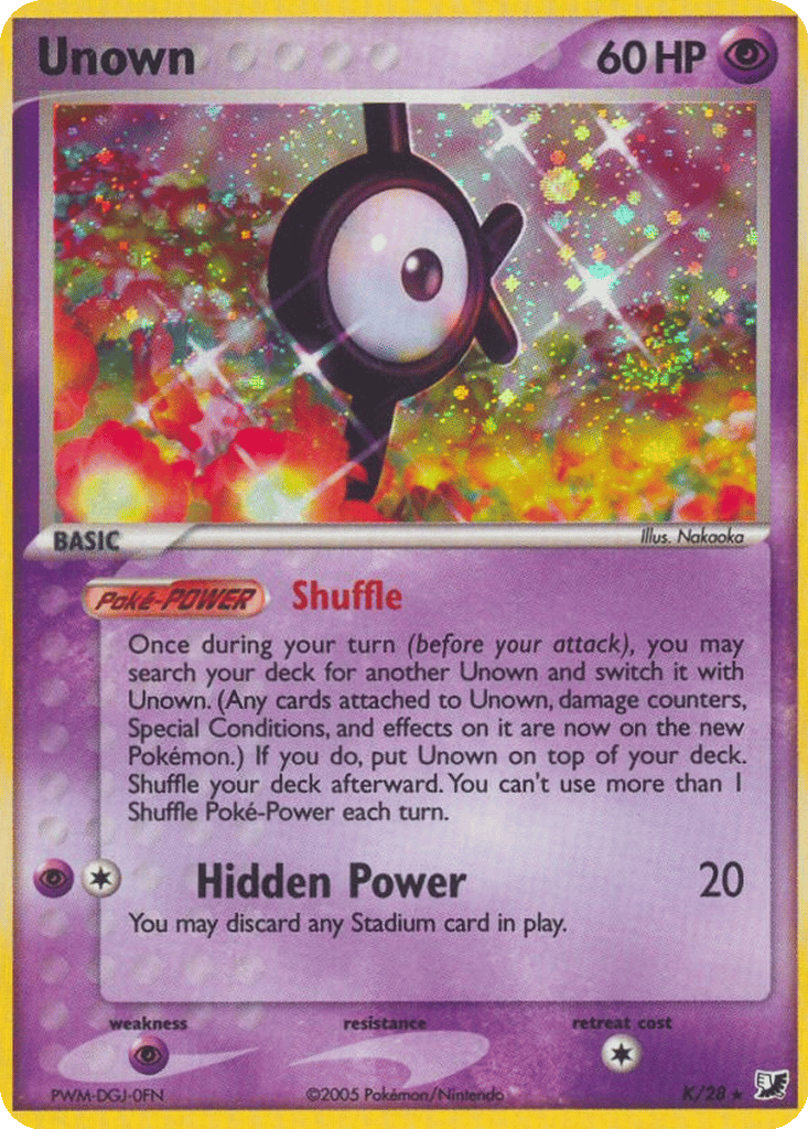 Unown card