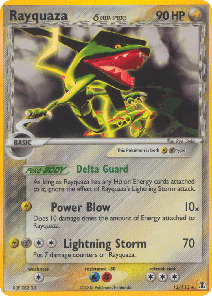 Rayquaza δ card