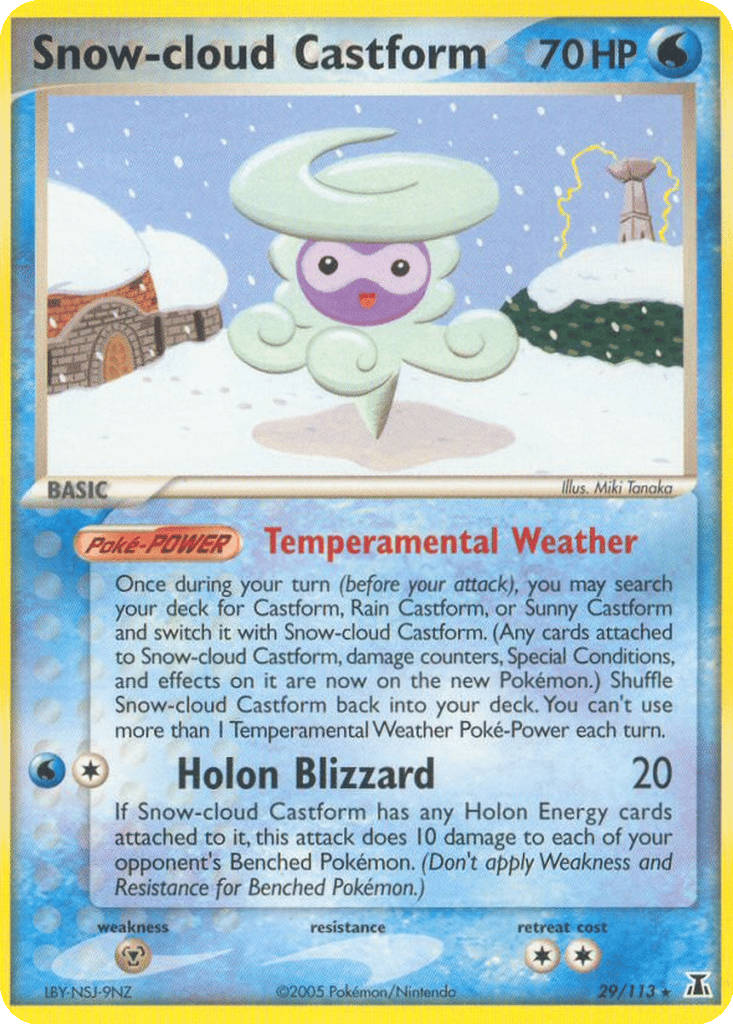 Snow-cloud Castform card