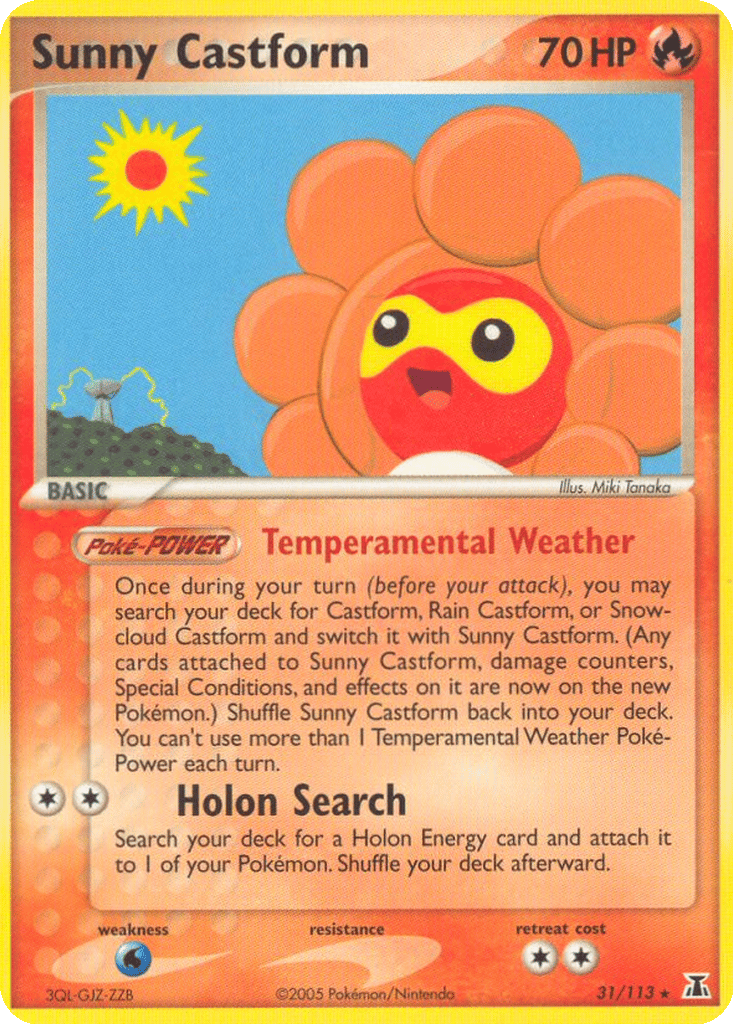 Sunny Castform card
